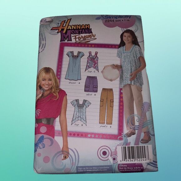 Simplicity Hannah Montana Forever Pattern 2244 Lizzie McQuire Pattern 2242 - Picture 2 of 7